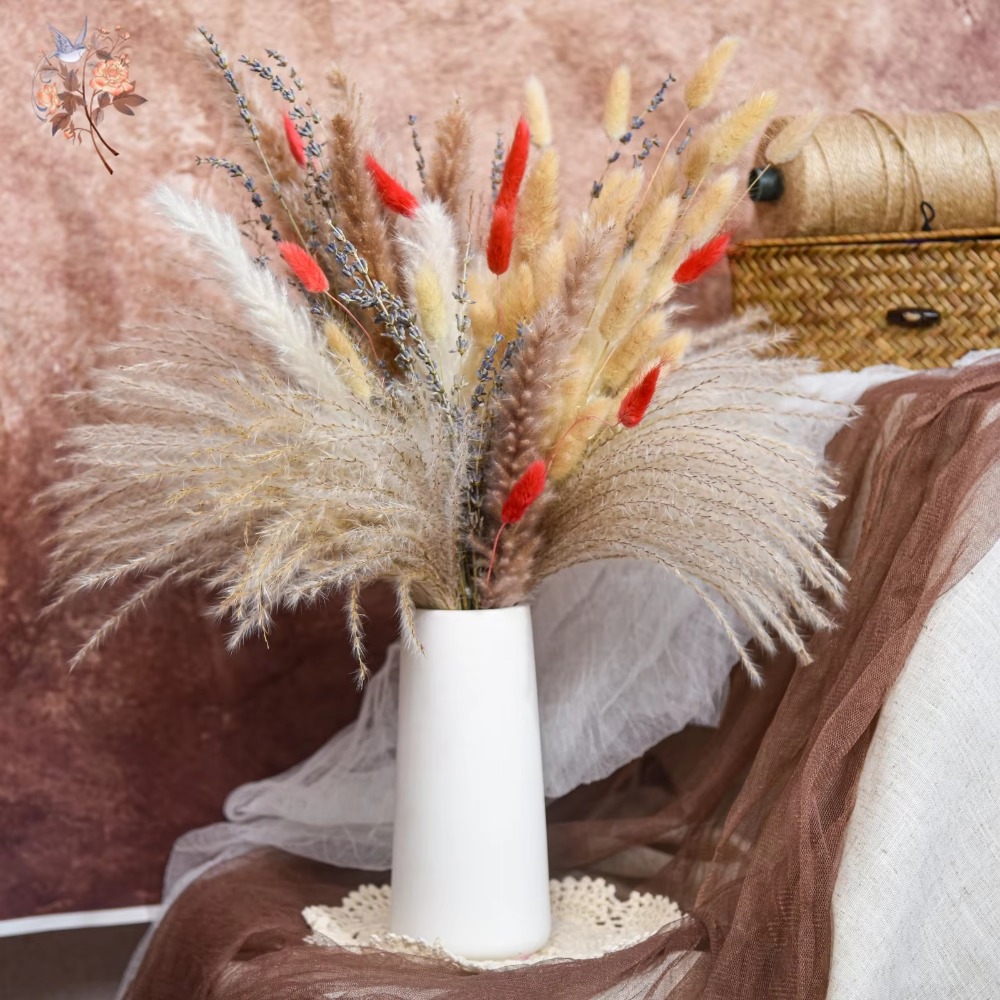 Natural Pampas Lavender Dried  - Pampas Grass Decor 评论和价格