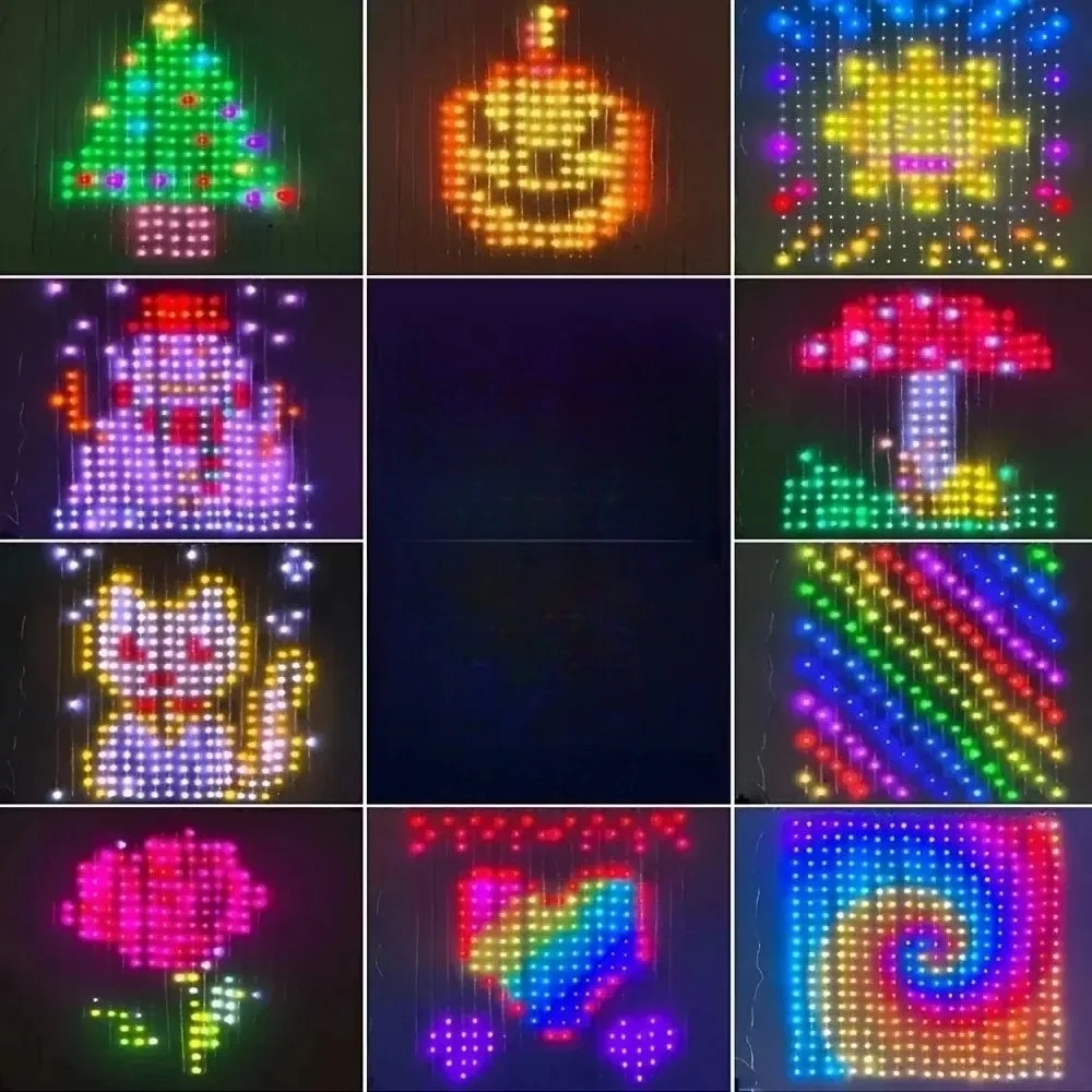 LED Pixel Curtain Lights Bluet - Home Decor Free App 评论和价格