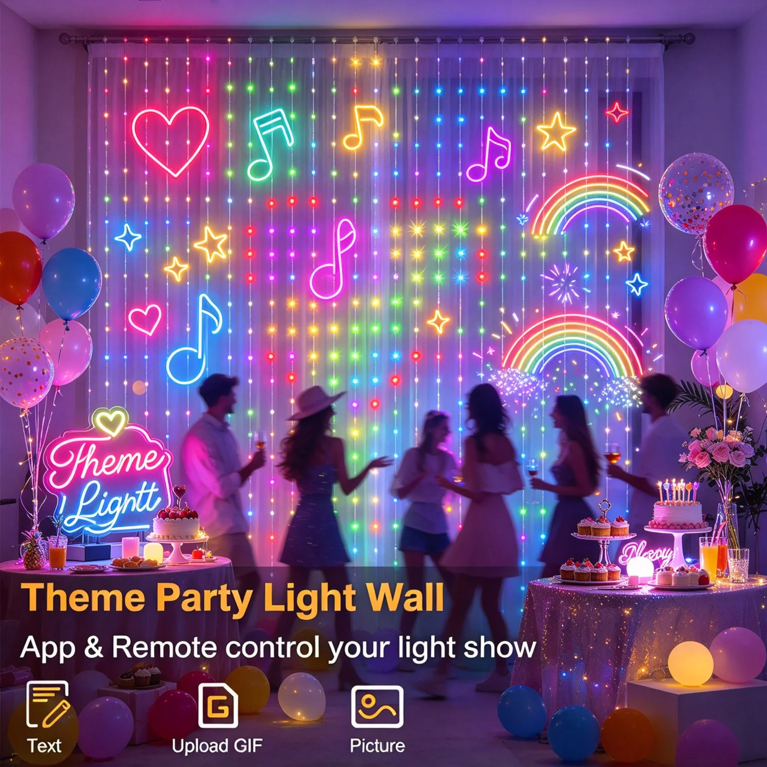 Smart LED Curtain String Light - Home Decor Free App 评论和价格