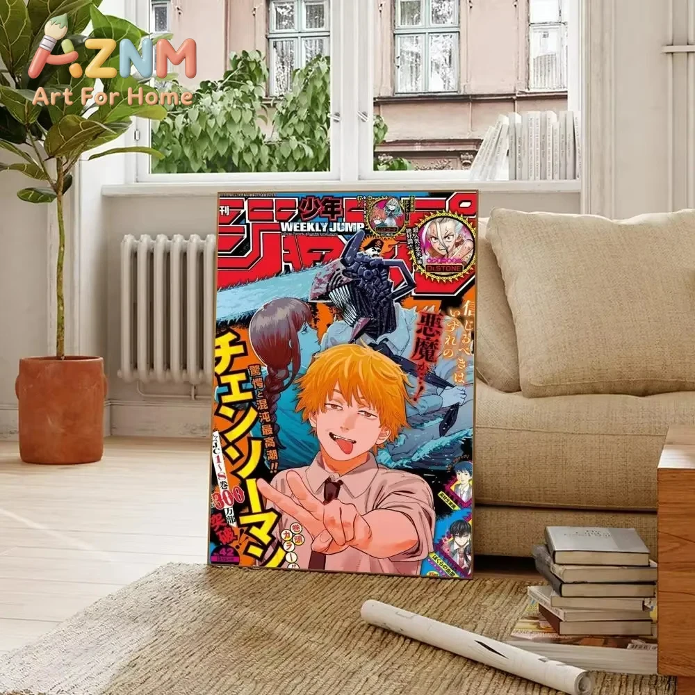 AZNM Chainsaw Man Anime Canvas - Home Decor Magazine 评论和价格