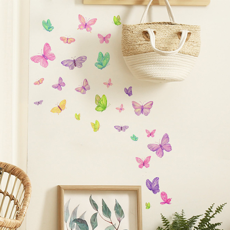 Romantic Butterfly Wall Sticke - Home Decor Indonesia 评论和价格