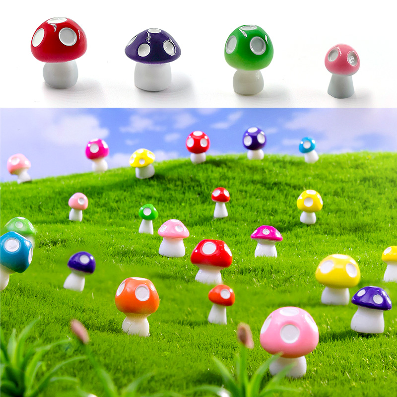 20pcs Mini Mushroom Resin Figu - Home Decor Za 评论和价格