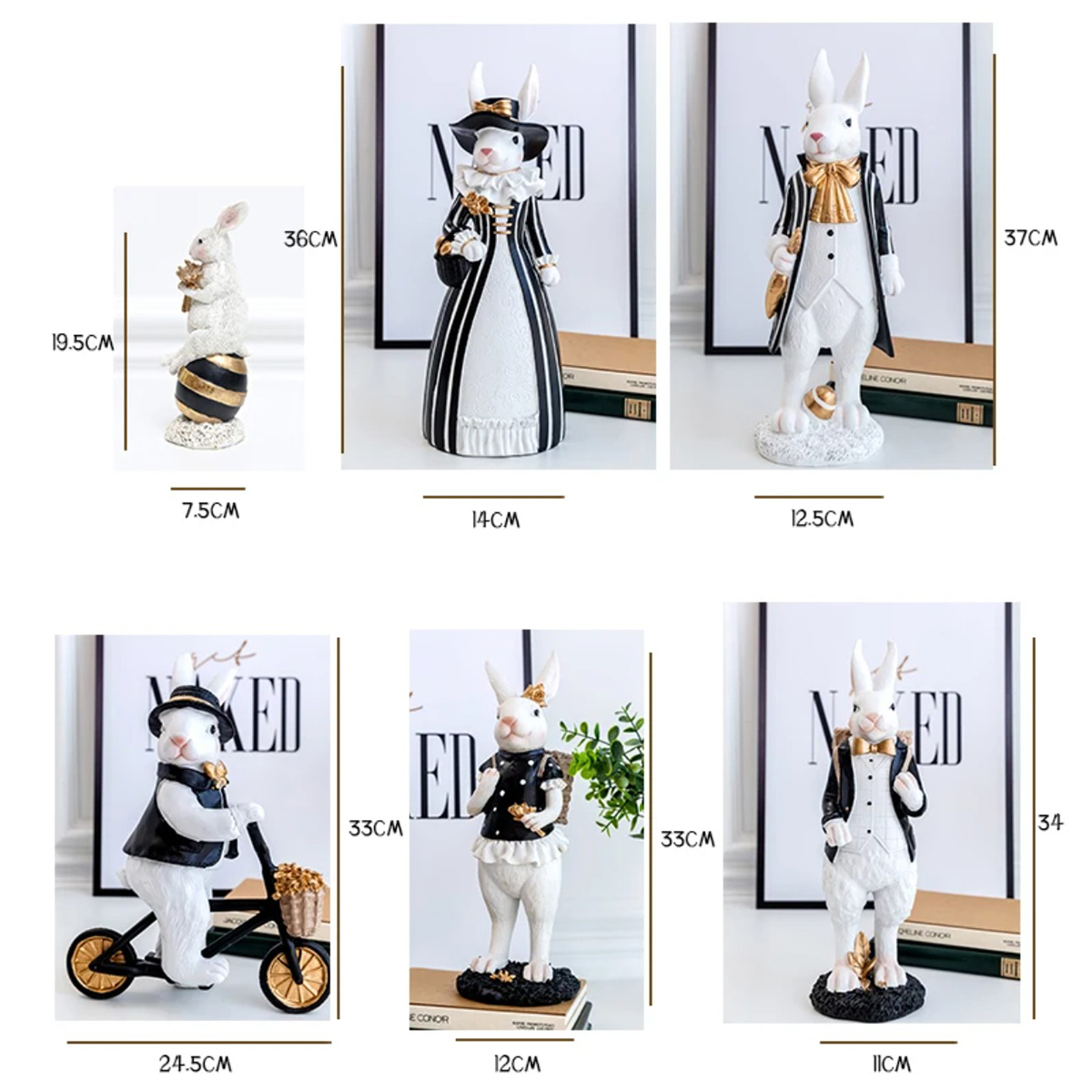 Creative Pastoral Palace Rabbi - Home Decor Za 评论和价格