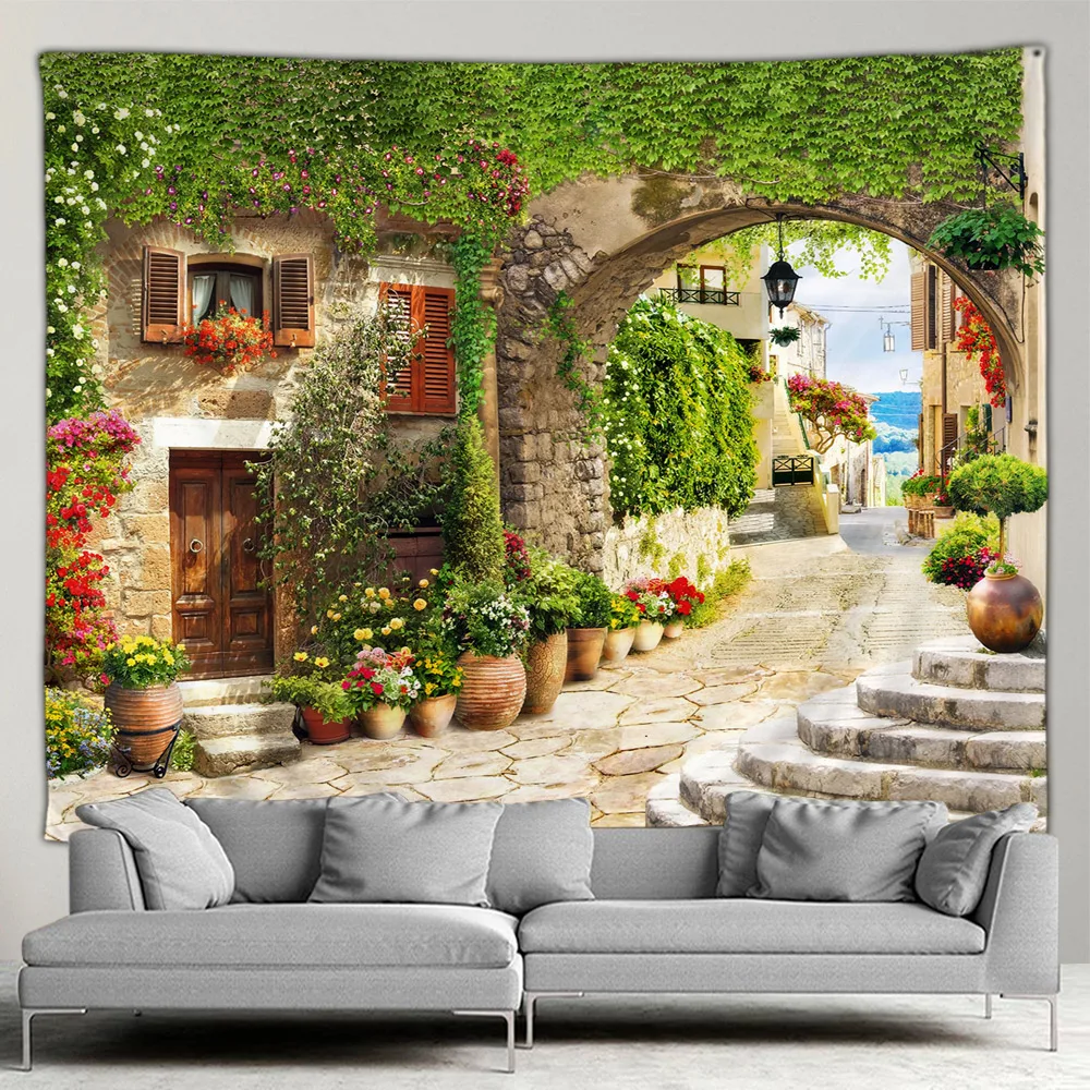 Outdoor Garden Poster Mediterr - Home Decor Indonesia 评论和价格