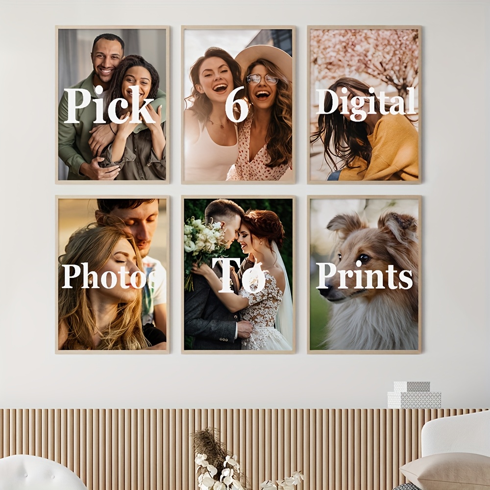 6pcs/set Custom Canvas Prints  - Home Decor Theme 评论和价格